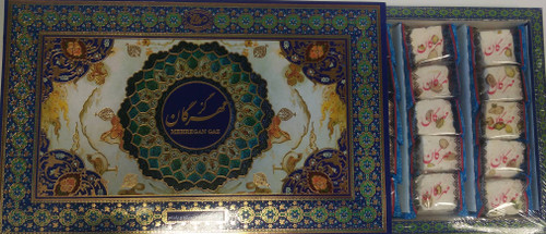 گز مخلوط پسته و بادام 18 درصد